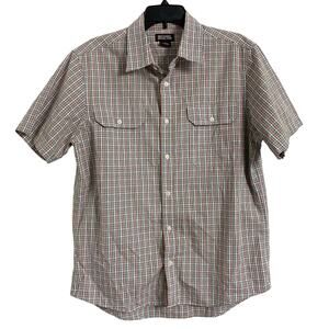 MICHAEL Michael Kors Men's 100% Cotton Casual Shirt Short Sleeve Size Large